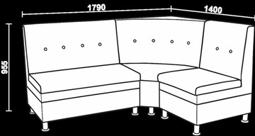 Кухонный угловой диван Нео КМ-05 ДУ в Чите - предосмотр 2